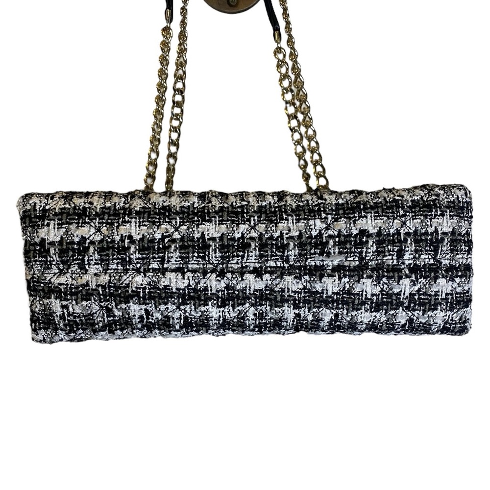 Kate Spade Natalia Tweed Medium Flap Front Chain Strap Shoulder Bag - Picture 7 of 13